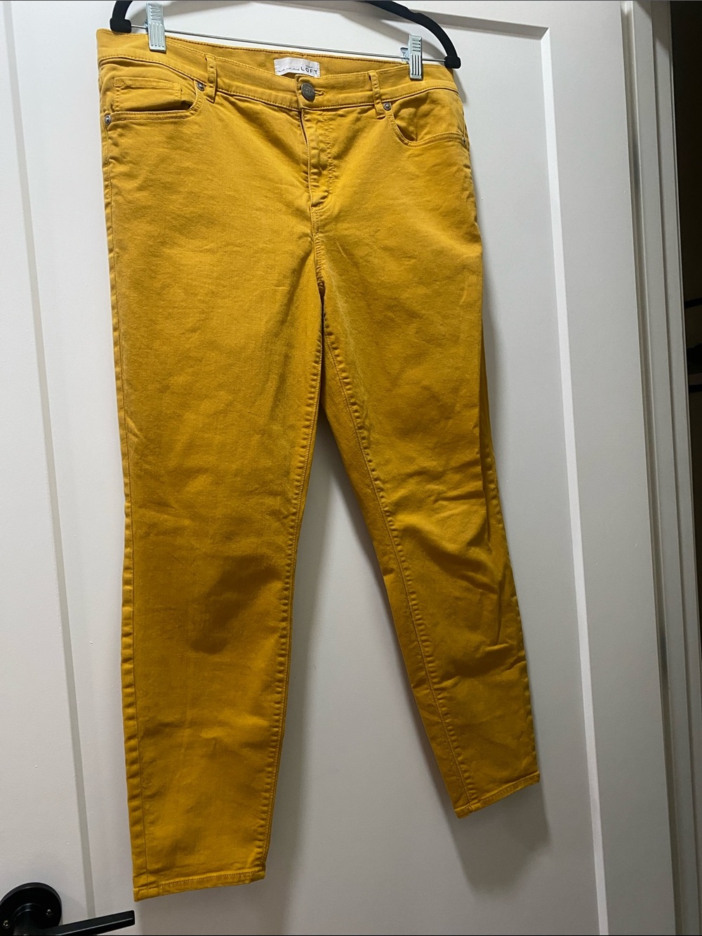 LOFT Mustard Yellow Skinny Jeans
